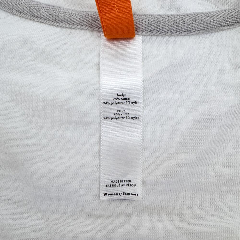 Lucy Women's Hoodie Size S | Lightweight White Half-zip - Picture 8 of 8